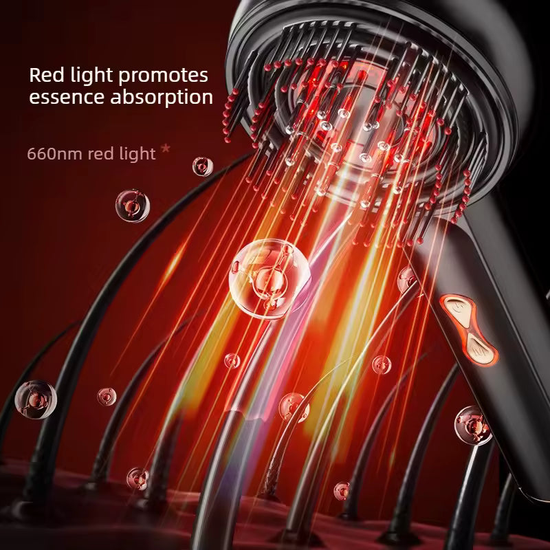 Cepillo Masajeador Capilar Con Luz LED